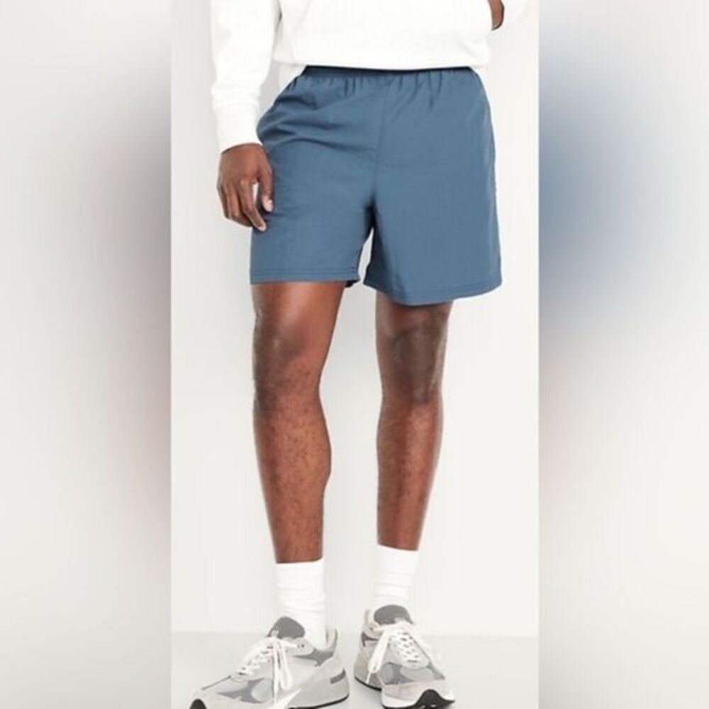 NWT Old Navy Men’s Active Athletic Blue 5” Shorts Drawstring - Size 4XL